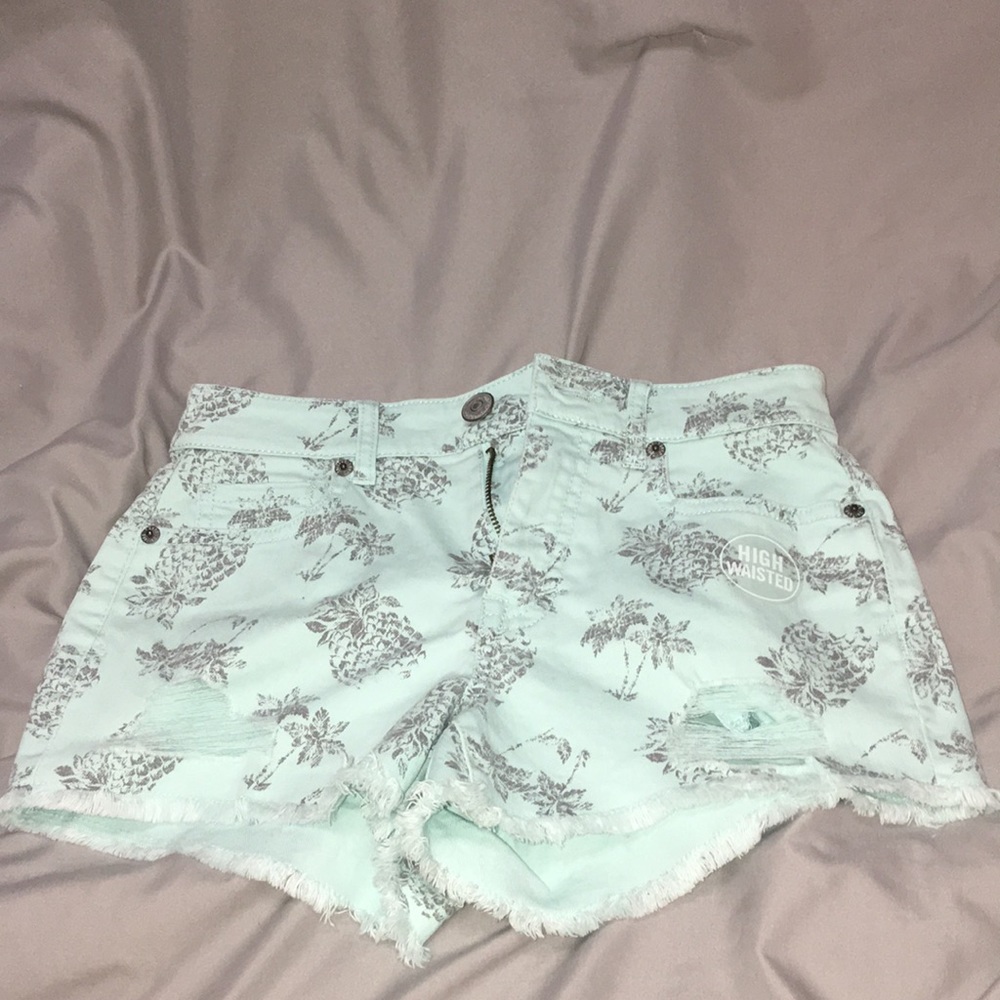 cute teal shorts